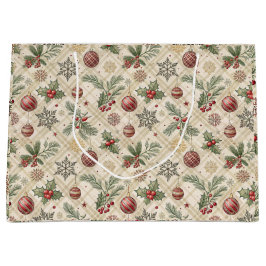 Luxurious Holiday Gift Bag ラージペーパーバッグ