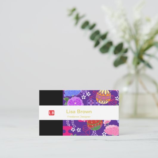 Luxurious Japanese-Style business card 名刺 (スタンド正面)