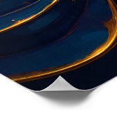 Luxurious Jewel Tone Ooze Wallpaper and Art Print ポスター (角)