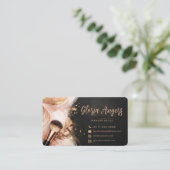 Luxurious Makeup Artist Business Card Design  名刺 (スタンド正面)