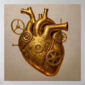 Luxurious Metallic Texture: Polished Brass ポスター (正面)