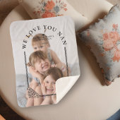 Luxurious Ornamental Dome Arch Effect Custom Photo シェルパブランケット