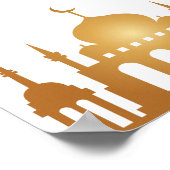 Luxurious "Ramadan Kareem" Wall Art ポスター (角)