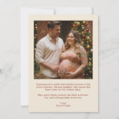 Luxurious Red and Gold Christmas Ornament Photo シーズンカード (裏面)