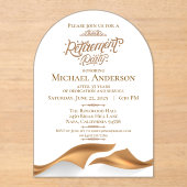 Luxurious Retirement Party アクリル招待状 (正面)