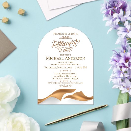 Luxurious Retirement Party アクリル招待状 (インサイチュ (ウェディング))