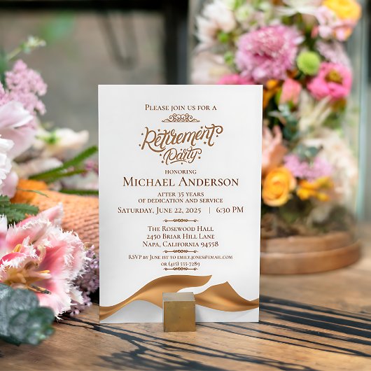 Luxurious Retirement Party 招待状