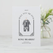 Luxurious Ring Bearer Black Suit Ornate Dome (スタンド正面)