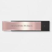 Luxurious Rose Gold Custom Elegant Modern Template サインプレート (正面)