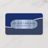 Luxurious Silver Wave Layers CEO 名刺 (正面)