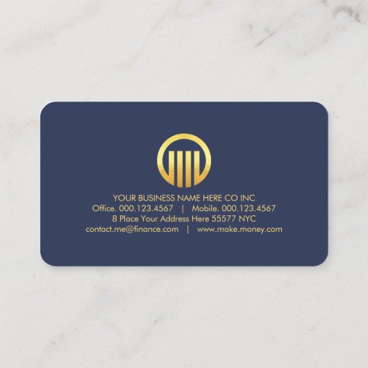 Luxurious Silver Wave Layers CEO 名刺 (裏面)