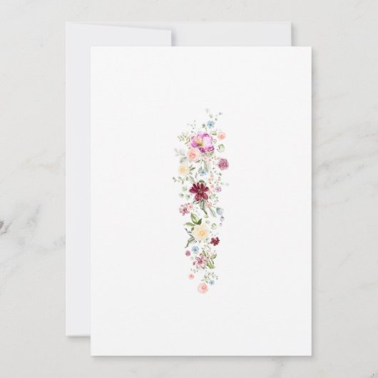 Luxurious Spring Garden Wedding Invitation 招待状 (裏面)