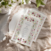 Luxurious Spring Garden Wedding Invitation 招待状