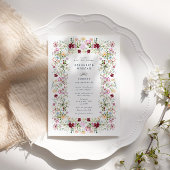 Luxurious Spring Garden Wedding Invitation 招待状
