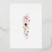 Luxurious Spring Garden Wedding Invitation 箔招待状 (裏面)