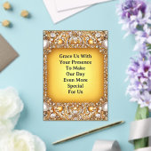 Luxurious Wedding Frame With Pearls and Gems アクリル招待状 (インサイチュ (ウェディング))