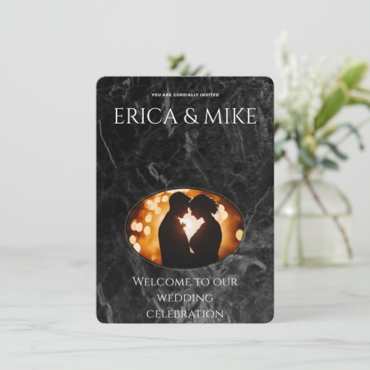 luxurious wedding invitation 招待状 (スタンド正面)