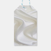 Luxurious, White, Flowing Silk & White Roses. ギフトタグ (裏面)