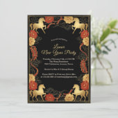 Luxurious Year of the Horse 2026 Lunar New Year 招待状 (スタンド正面)