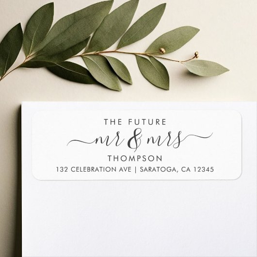 Luxury エレガント Future MRとMRSスクリプトモダン ラベル