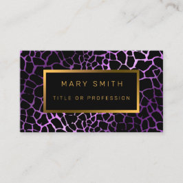 Luxury モダン Purple Tigerあなたのテキストを追加 名刺