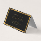 Luxury モダン Silver Tigerあなたのテキストを追加 名刺 (裏面)