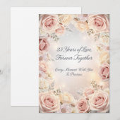 Luxury 25th Wedding Anniversary Card – Romantic  シーズンカード (正面/裏面)