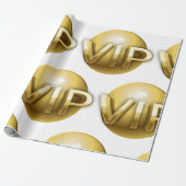 Luxury 3D Gold VIP Emblem ラッピングペーパー (アンロールド)