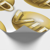 Luxury 3D Gold VIP Emblem ラッピングペーパー (角)