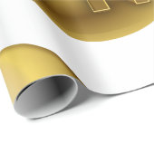 Luxury 3D Gold VIP Emblem ラッピングペーパー (ロールコーナー)