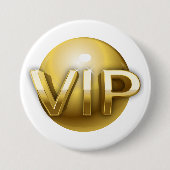 Luxury 3D Gold VIP Emblem 缶バッジ (正面)