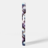 Luxury 3D Iridescent Pearl Hexagon Mosaic Geometri Case-Mate iPhoneケース (裏面 / 右)