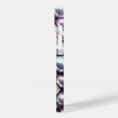 Luxury 3D Iridescent Pearl Hexagon Mosaic Geometri Case-Mate iPhoneケース (裏面 / 左)