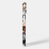 Luxury 3D Marble Geometric Phone Case - Elegant  Case-Mate iPhoneケース (裏面 / 右)