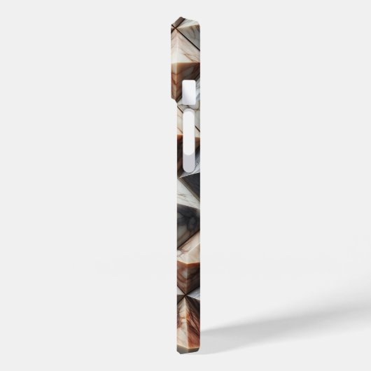 Luxury 3D Marble Geometric Phone Case - Elegant  Case-Mate iPhoneケース (裏面 / 左)