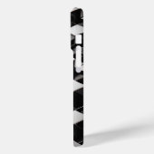 Luxury 3D Metallic Cube Phone Case Silver & Black Case-Mate iPhoneケース (裏面 / 左)