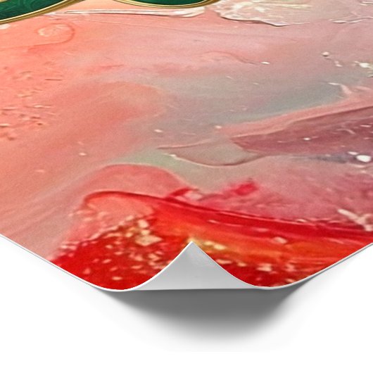 Luxury 3D Surah An-Nur Arabic Calligraphy Art - "A ポスター (角)