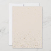 Luxury Abstract Beige & Rose Gold Birthday Party  招待状 (裏面)