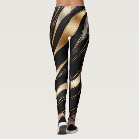 Luxury Abstract Marble Leggings レギンス (裏面)