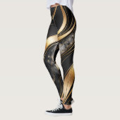 Luxury Abstract Marble Leggings レギンス (左)
