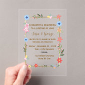 Luxury Acrylic Wedding Invitations アクリル招待状 (インサイチュ (ポータブル))