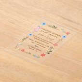 Luxury Acrylic Wedding Invitations アクリル招待状 (レイダウン)