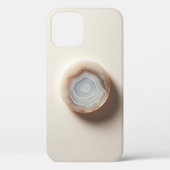 Luxury Agate Geode Slice Minimalist Neutral Stone Case-Mate iPhoneケース (裏面)