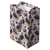 Luxury alcohol ink tiled pattern  ミディアムペーパーバッグ (裏面アングル)
