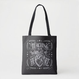 Luxury All-Over-Print Teacher Work of Heart Tote B トートバッグ