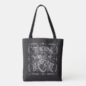 Luxury All-Over-Print Teacher Work of Heart Tote B トートバッグ (裏面)