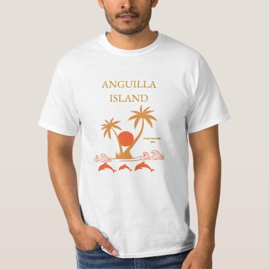 Luxury Anguilla Island Caribbean Summer Shirt Tシャツ (正面)