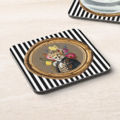 Luxury Animal Art Coaster – Leopard Portrait  コースター (左側)
