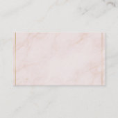 Luxury Appointment Reminder Card – Blush Marble 予約カード (裏面)
