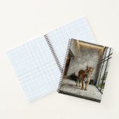 Luxury Architectural Tiger – Minimalist Fine Art N ノートブック (内部)